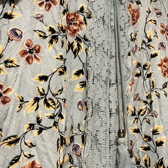 Xhilaration Blue Floral Formal Mini Dress - Picture 5 of 10